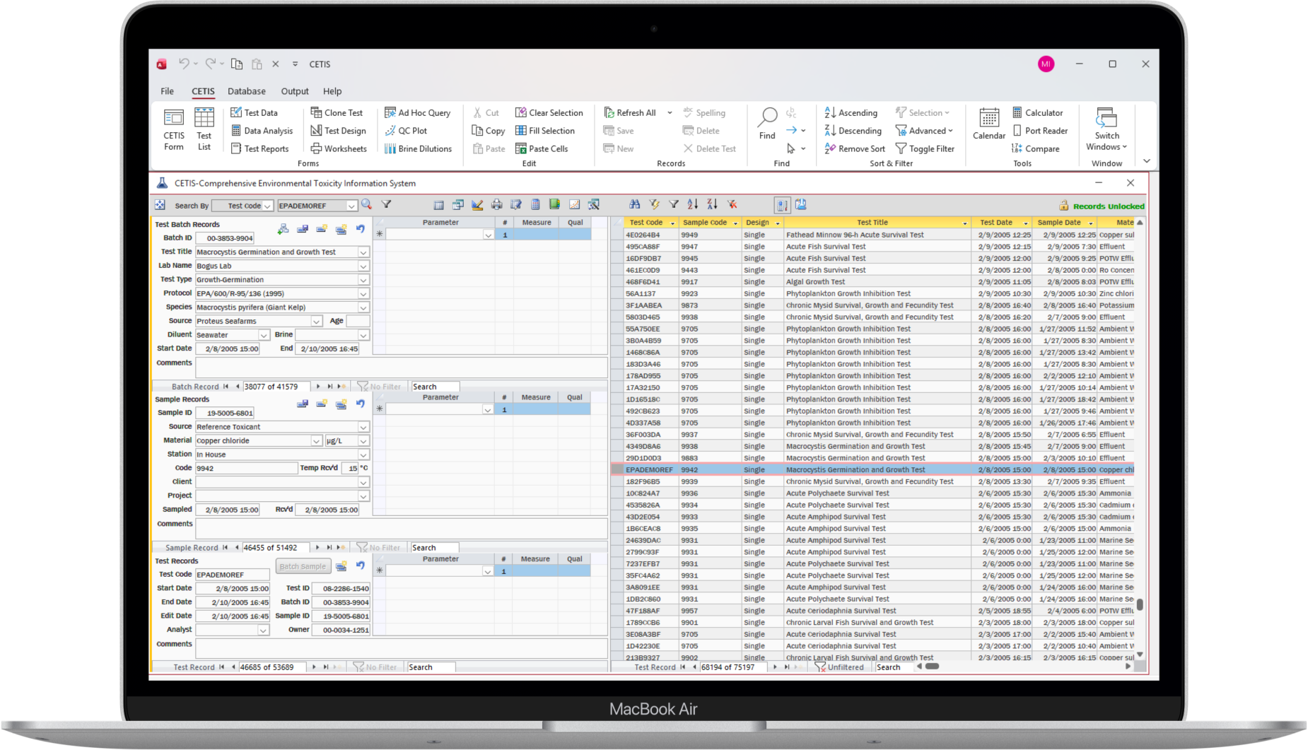 Capture tests, samples, and treatments with structured entry tools that take the friction out of data capture.