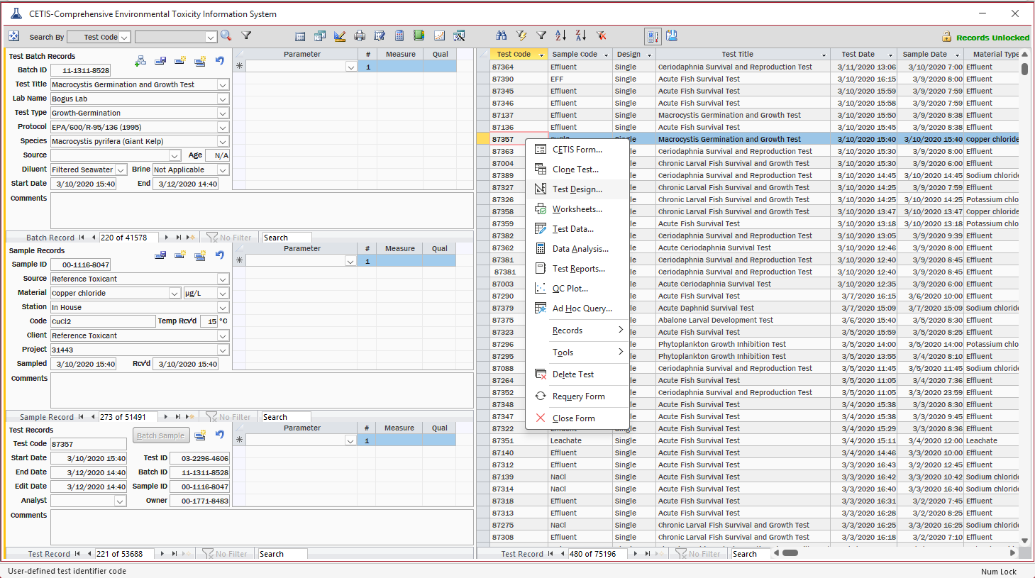Capture tests, samples, and treatments with structured entry tools that take the friction out of data capture.